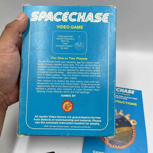 Spacechase (Atari 2600, 1981) (Complete) (CIB) very clean! - Picture 11 of 14